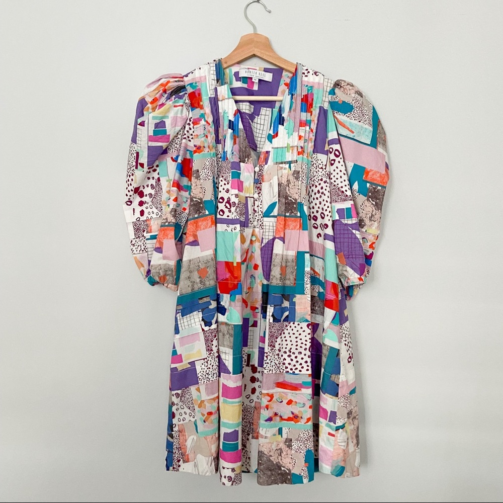 HUNTER BELL Jenkins Dress in Patchwork size M